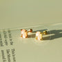 Peach moonstone barbell - Zyrola