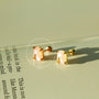Peach moonstone barbell - Zyrola