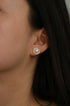 Pearl sparkle stud earrings - Zyrola