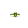 Peridot Ring in .925 Sterling Silver KSR - 13339 - Zyrola