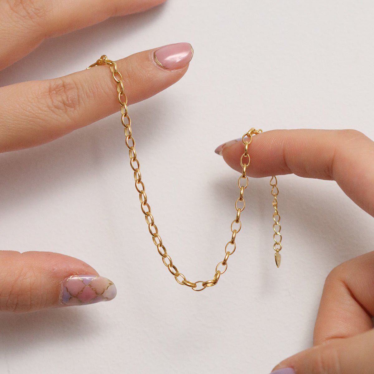 Plain chain heart bracelet - Zyrola