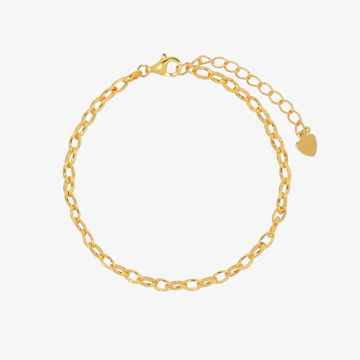 Plain chain heart bracelet - Zyrola