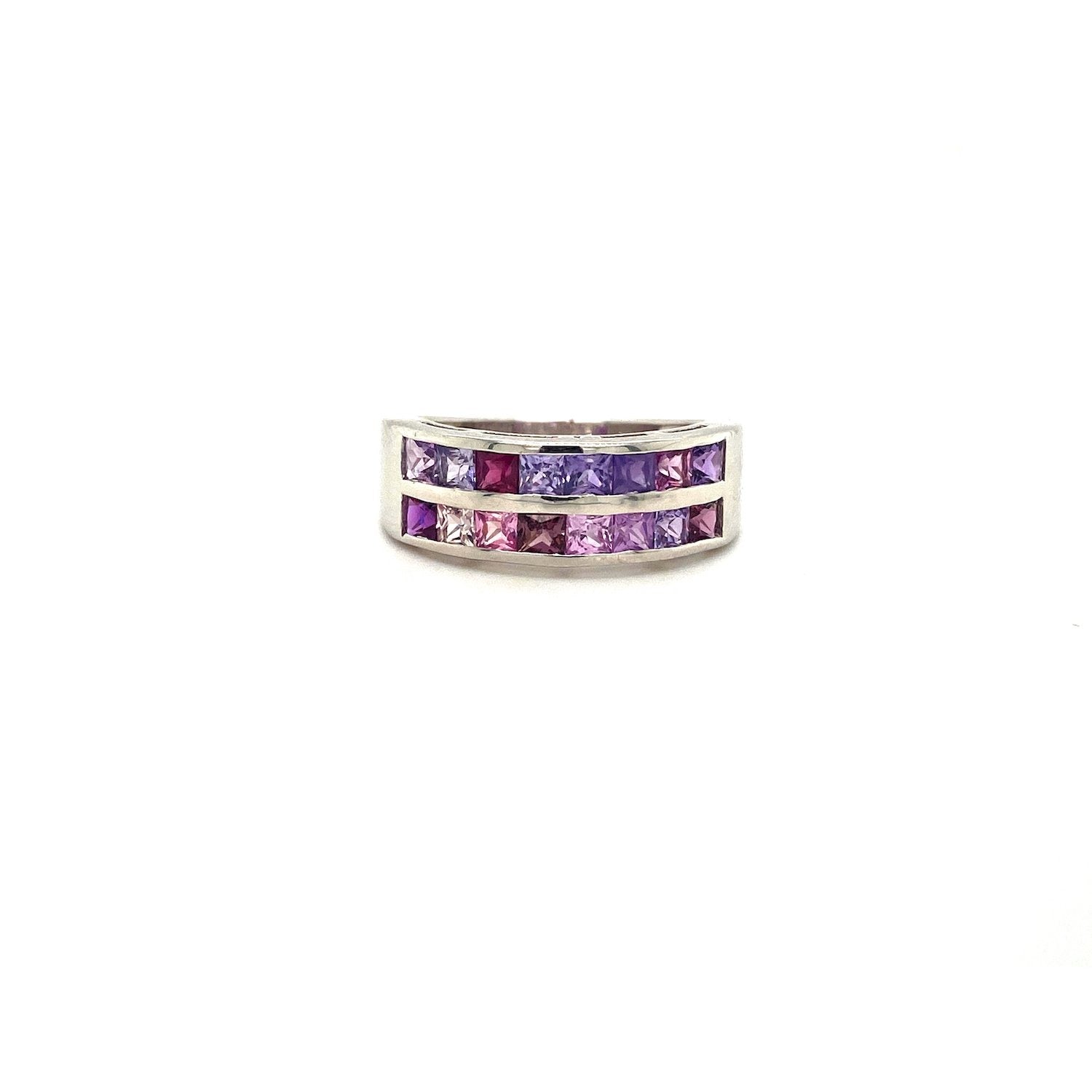 Purple Sapphire Ring in .925 Sterling Silver - KSR 12039 - Zyrola