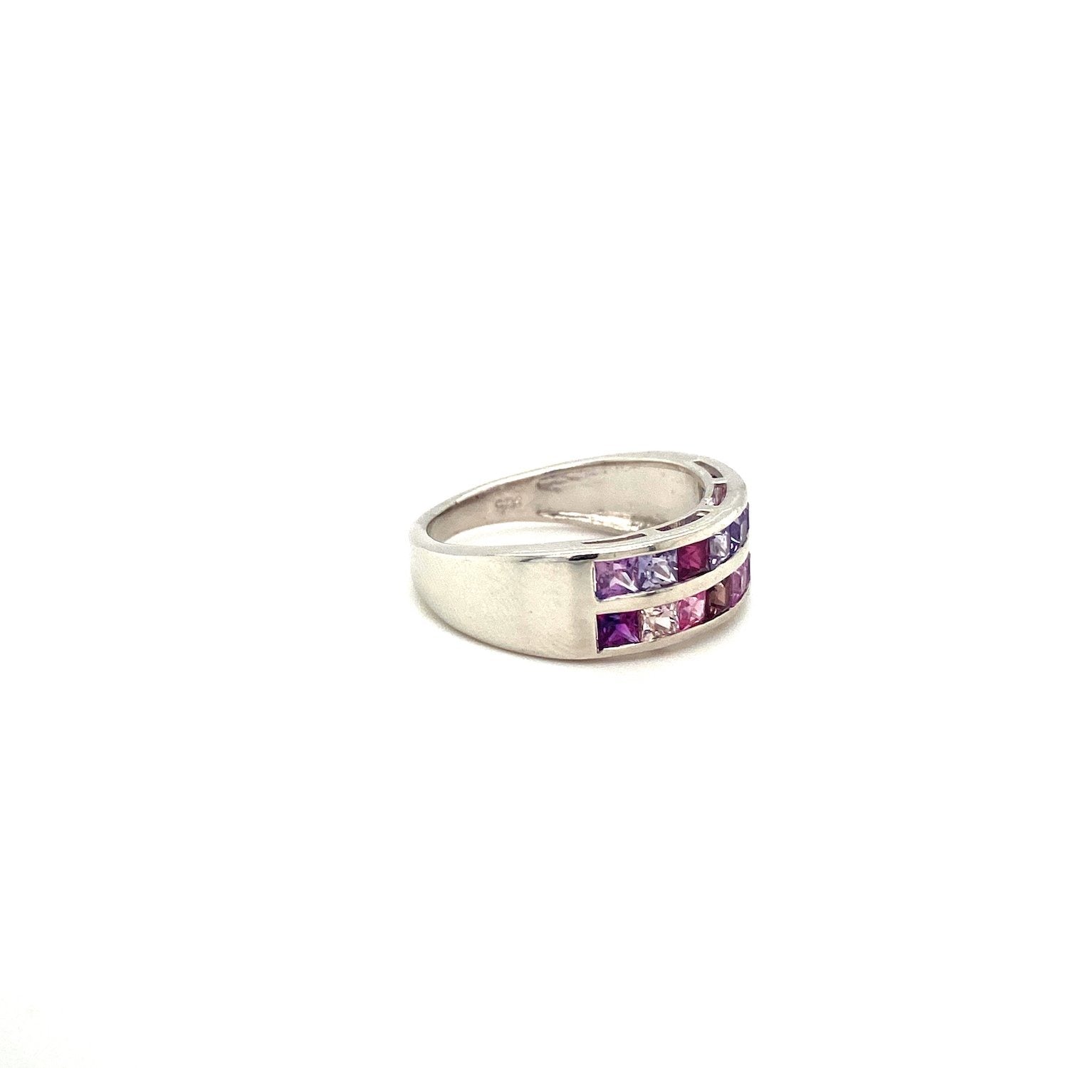 Purple Sapphire Ring in .925 Sterling Silver - KSR 12039 - Zyrola