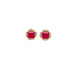 Ruby and Diamond Earring in 14K Yellow Gold - KGT 33556 - Zyrola