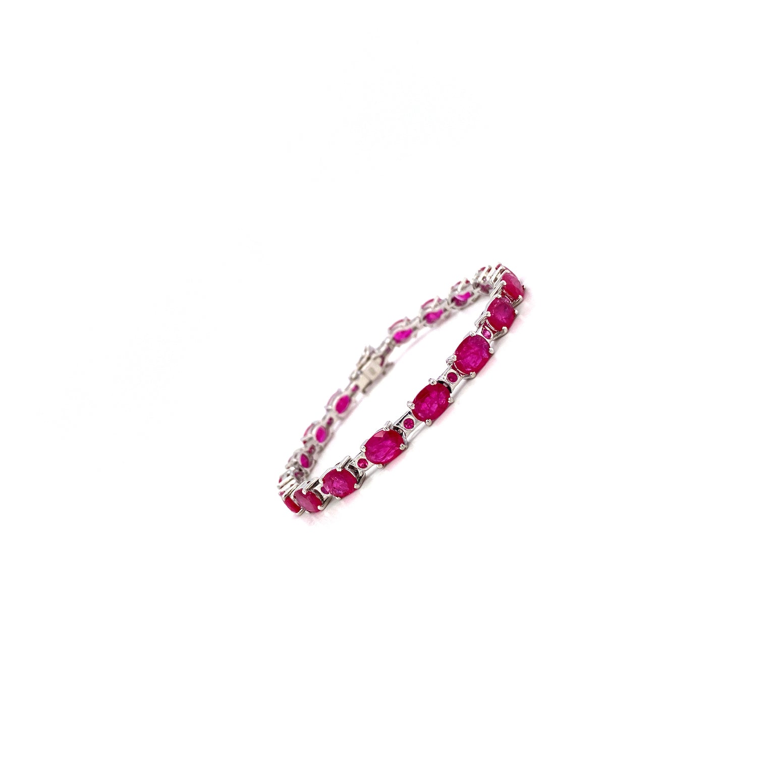 Ruby Bracelet in .925 Sterling Silver - KSD 44413 - Zyrola