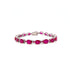 Ruby Bracelet in .925 Sterling Silver - KSD 44413 - Zyrola