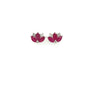 Ruby Earring in .925 Sterling Silver - KST 51402 - Zyrola