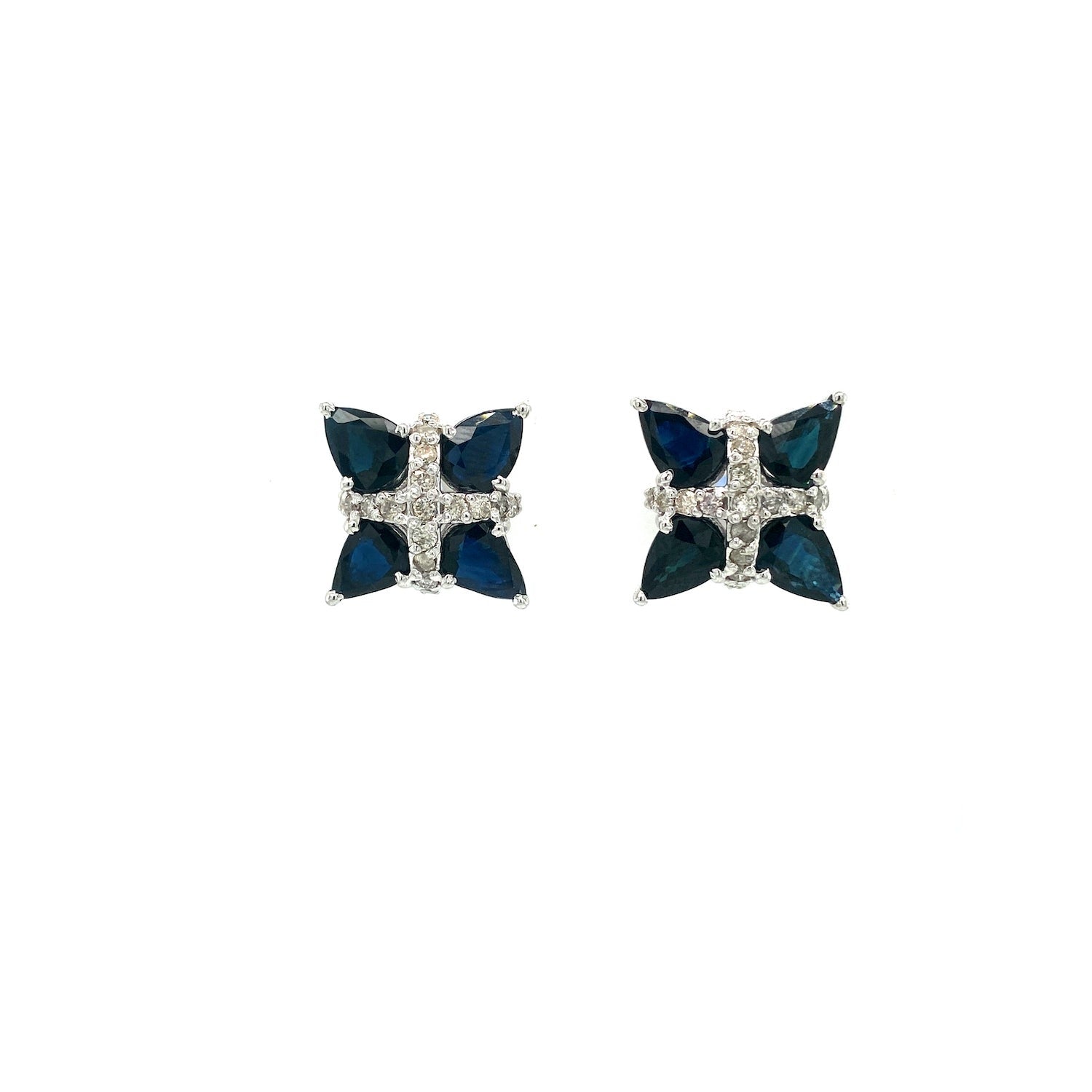 Ruby Earring in .925 Sterling Silver - KST 58943 - Zyrola