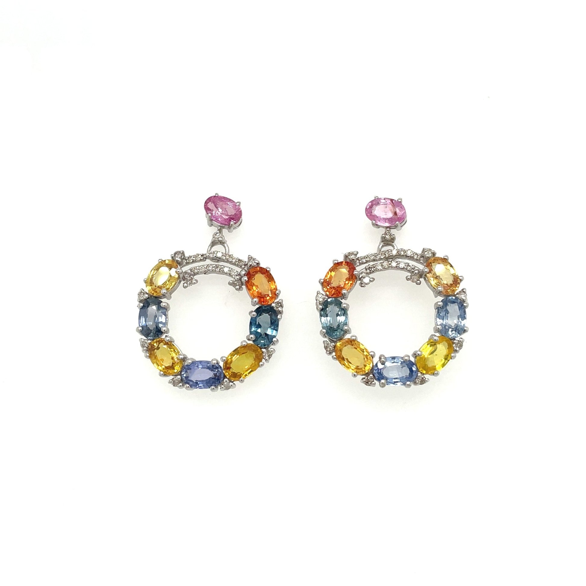 Ruby Earring in .925 Sterling Silver - KST 58962 - Zyrola