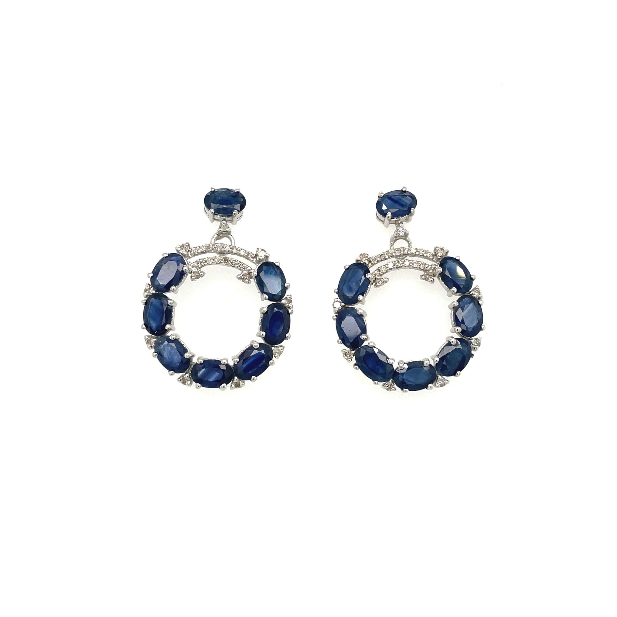 Ruby Earring in .925 Sterling Silver - KST 58962 - Zyrola