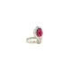 Ruby Jewellery Set in .925 Sterling Silver - KSS 63476 - Zyrola