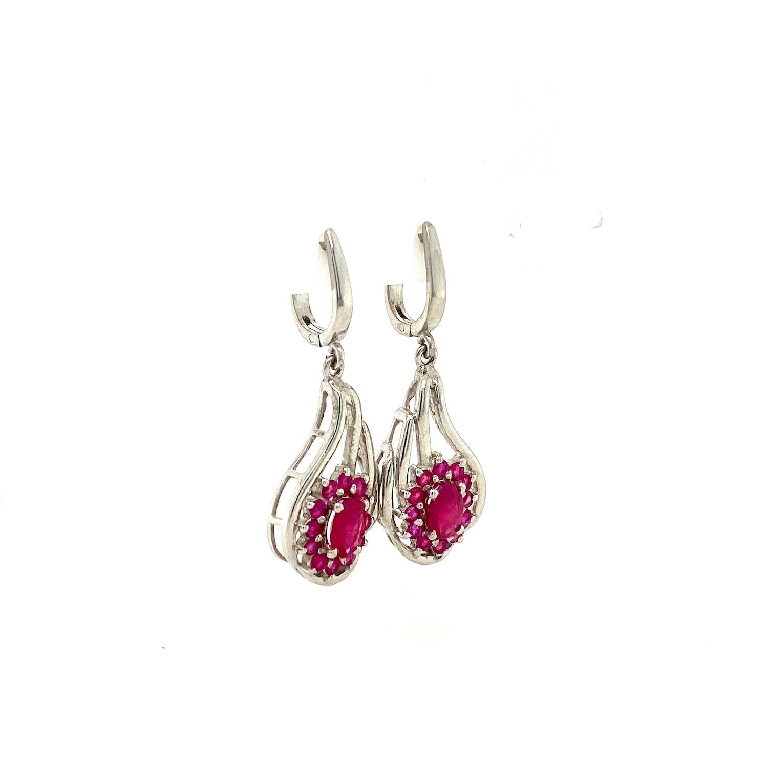 Ruby Jewellery Set in .925 Sterling Silver - KSS 63476 - Zyrola