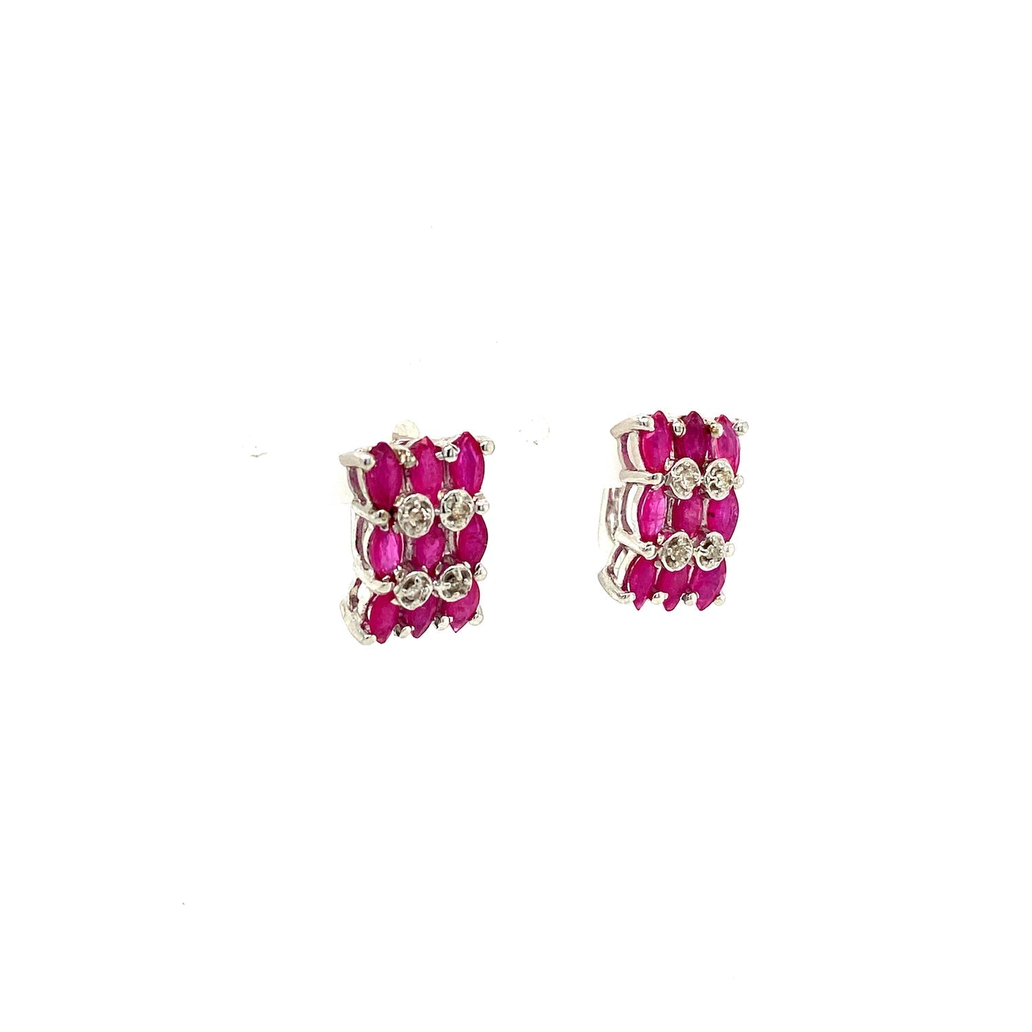 Ruby Jewellery Set in .925 Sterling Silver - KSS 6560 - Zyrola