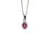 Ruby Pendant in .925 Sterling Silver - KSP 32352 - Zyrola