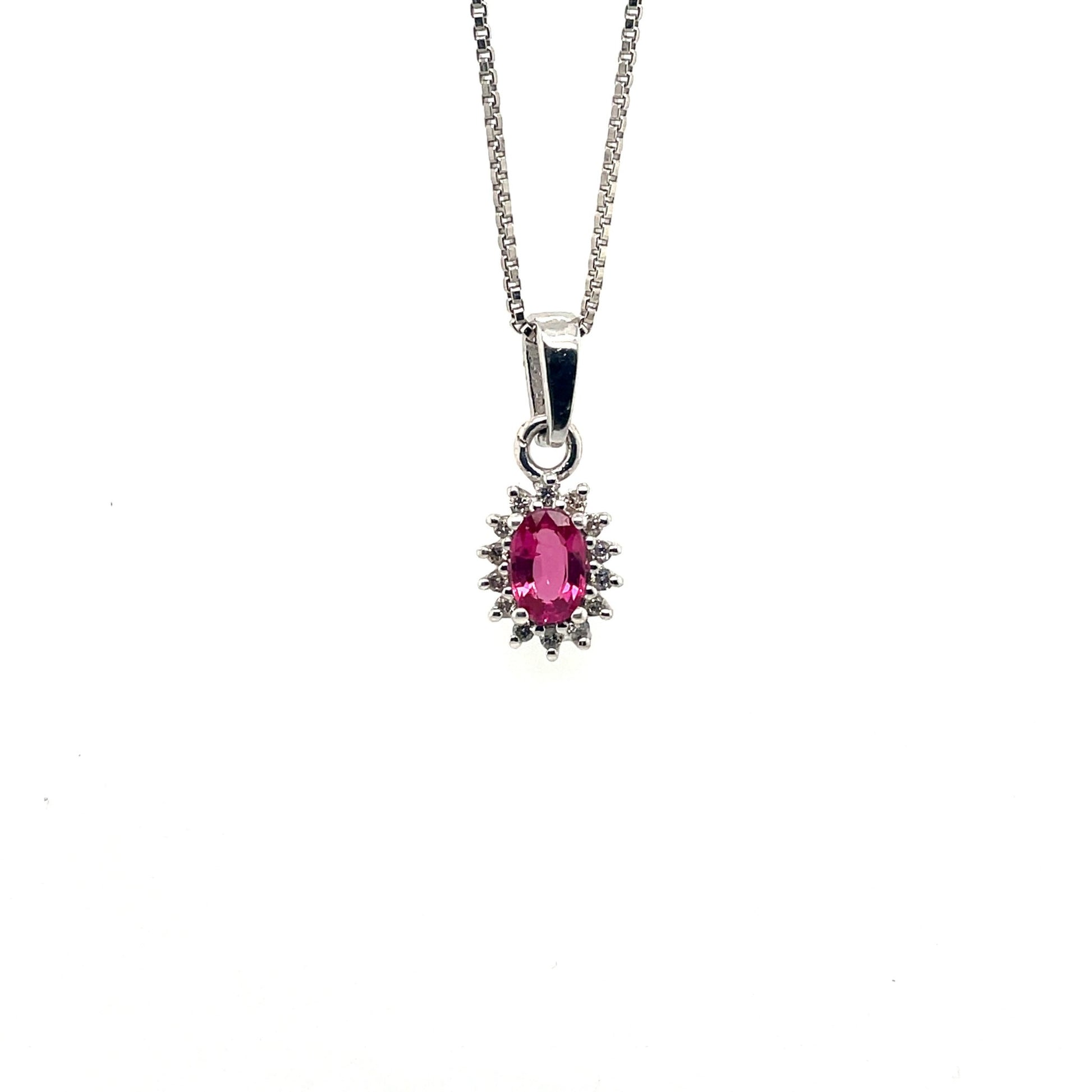 Ruby Pendant in .925 Sterling Silver - KSP 32352 - Zyrola