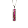 Ruby Pendant in .925 Sterling Silver - KSP 35696 - Zyrola