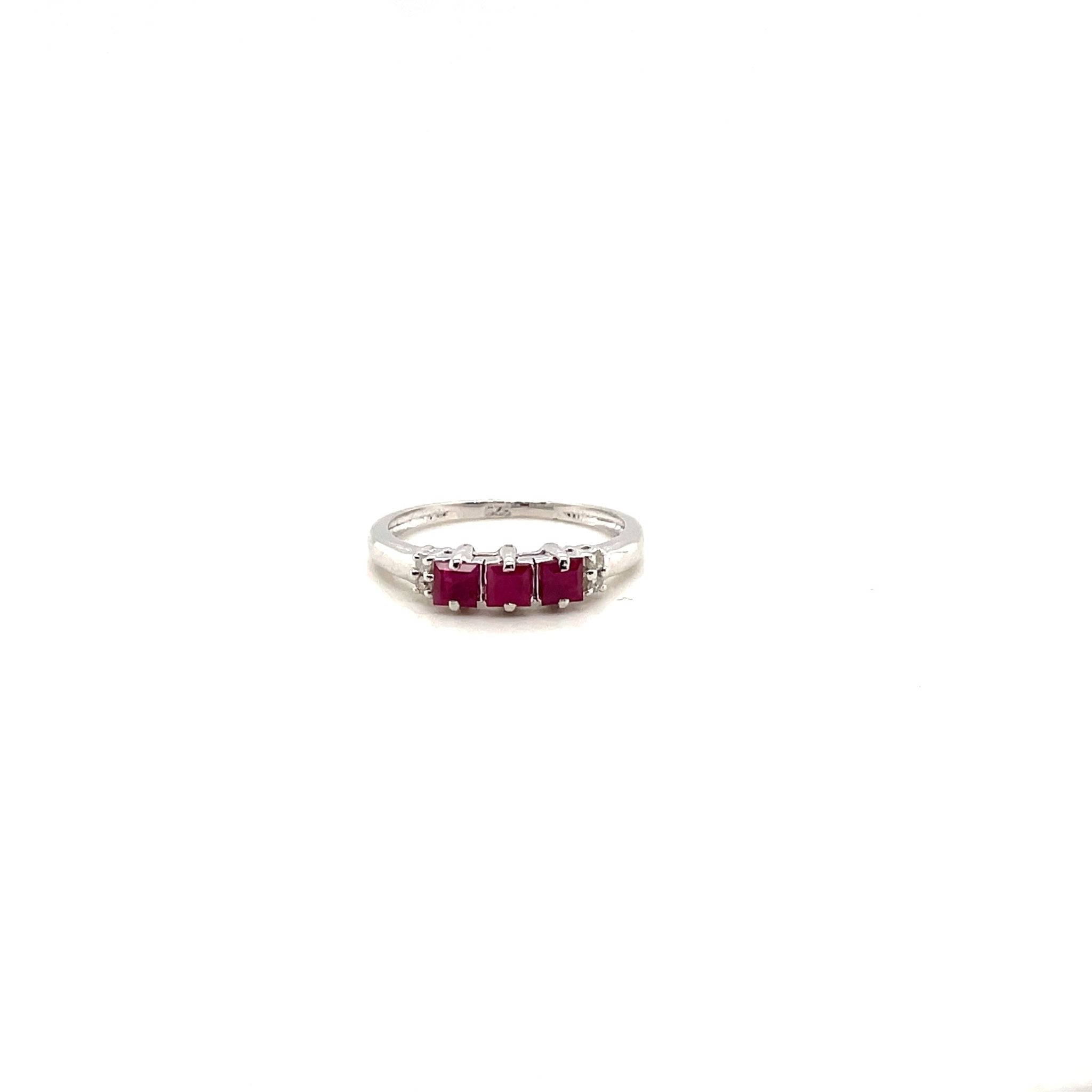 Ruby Ring in .925 Sterling Silver - KSR 12530 - Zyrola