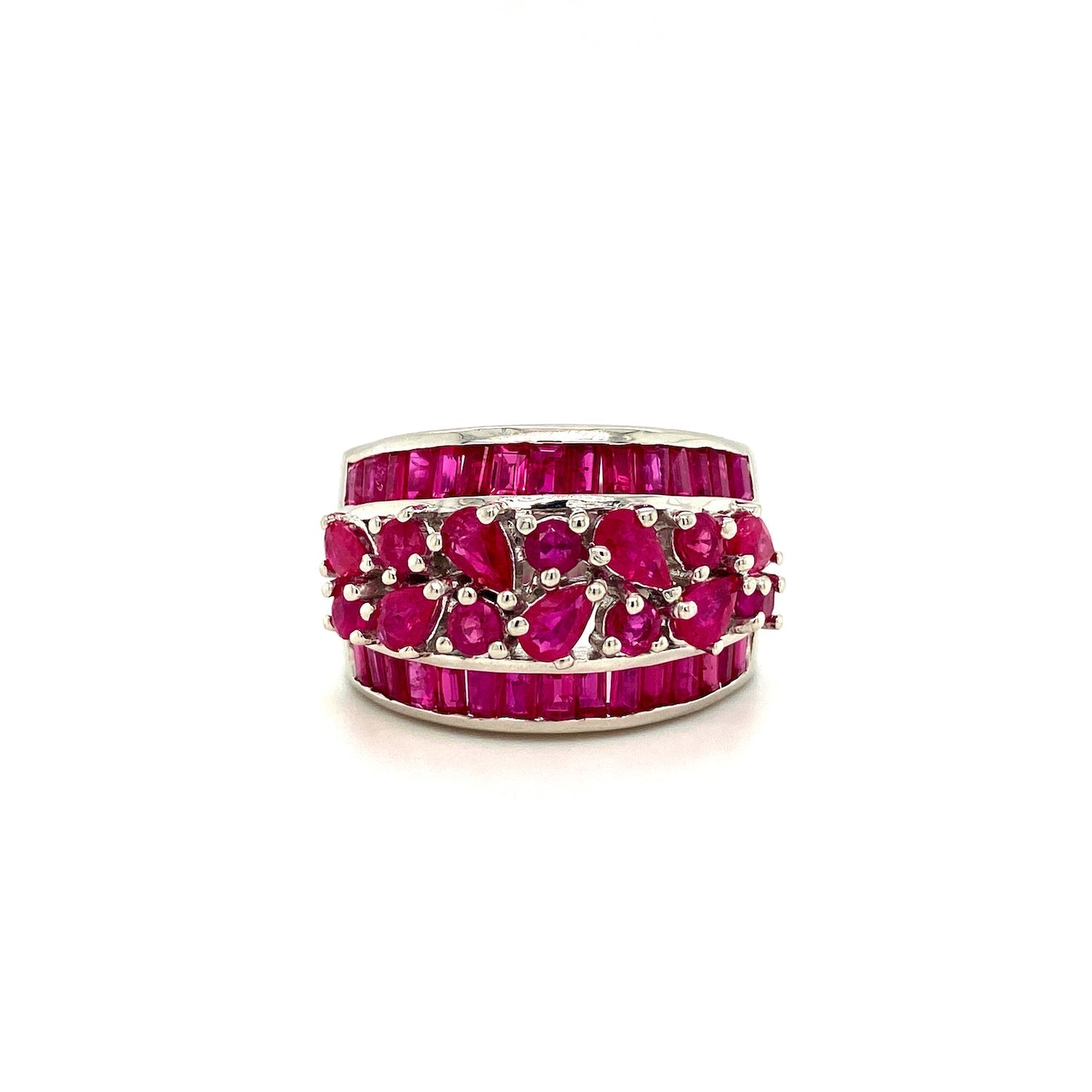 Ruby Ring in .925 Sterling Silver - KSR 13987 - Zyrola