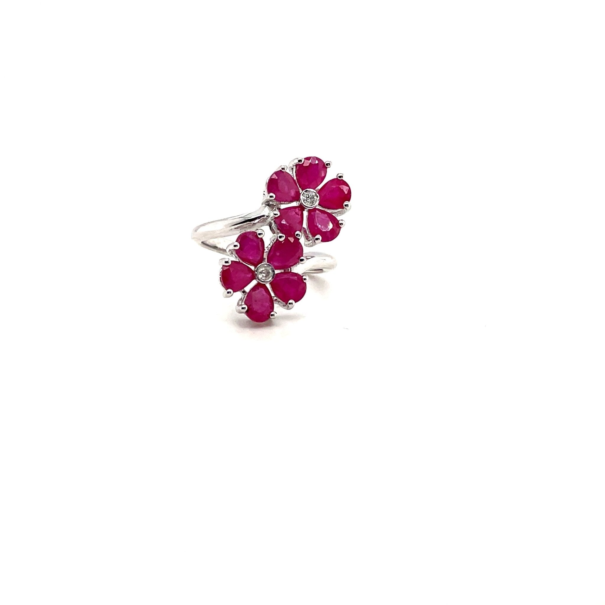 Ruby Ring in .925 Sterling Silver - KSR 14014 - Zyrola
