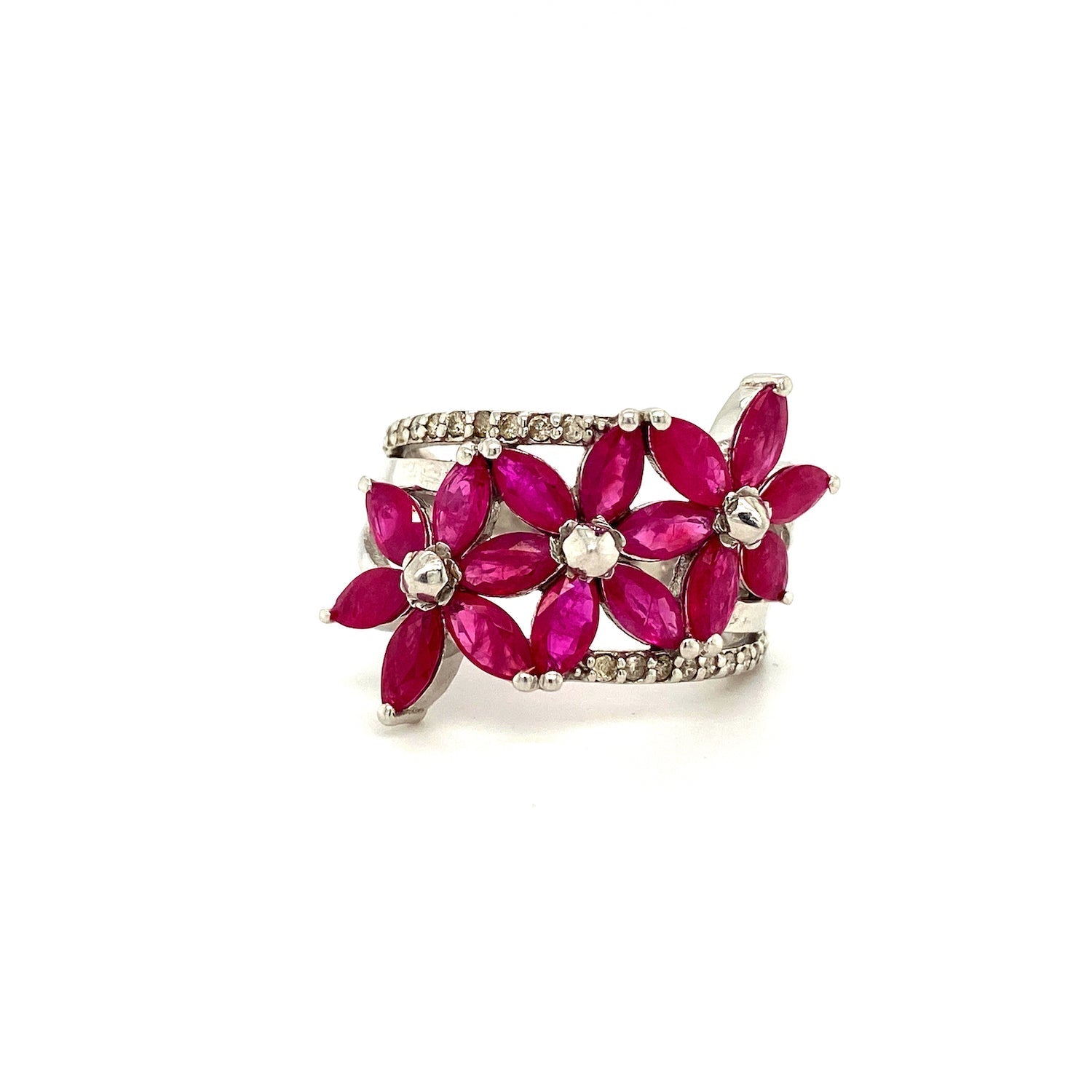 Ruby Ring in .925 Sterling Silver - KSR 15564 - Zyrola