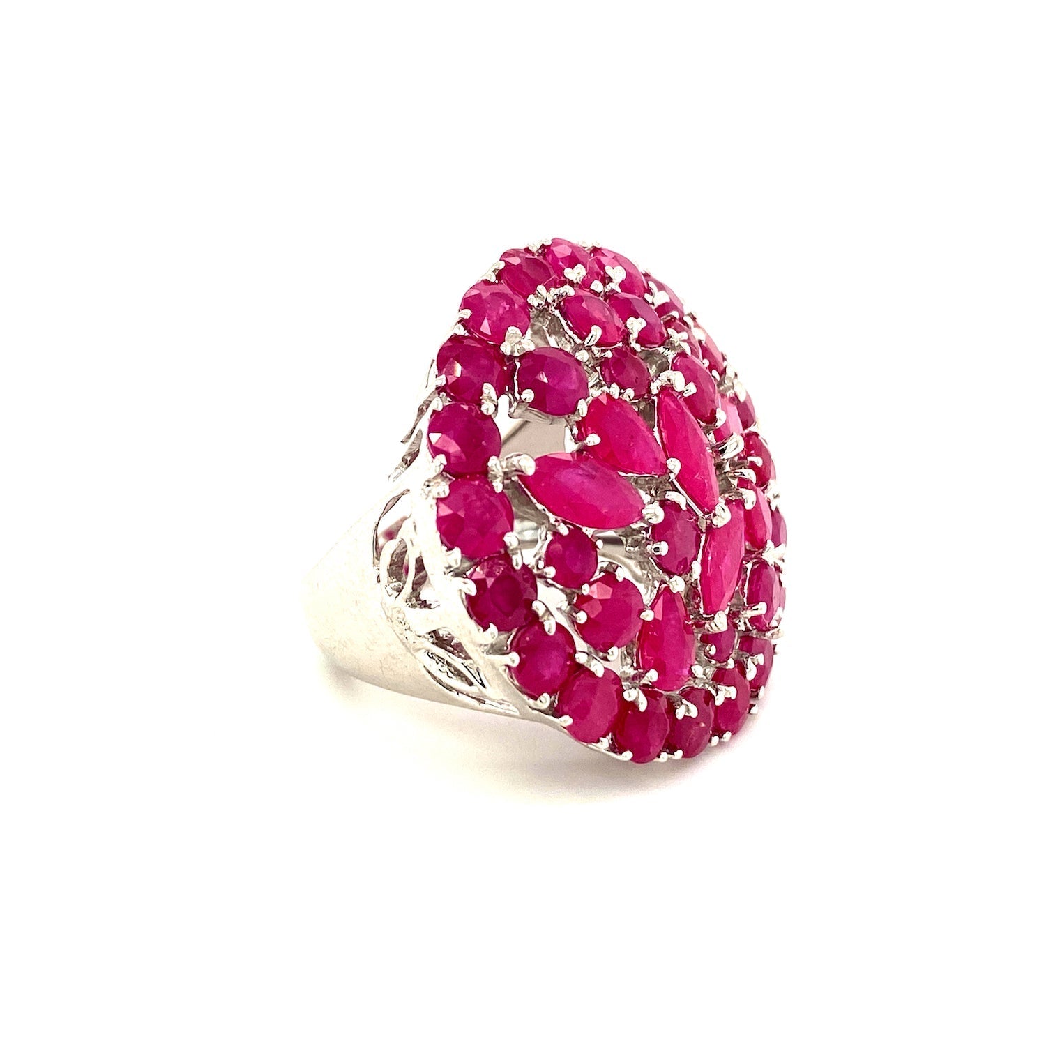 Ruby Ring in .925 Sterling Silver - KSR 19334 - Zyrola