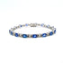 Sapphire and Diamond Bracelet in 14K White Gold - KGD 41486 - Zyrola