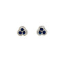 Sapphire and Diamond Earrings in 14K White Gold - KGT 33388 - Zyrola