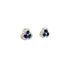 Sapphire and Diamond Earrings in 14K White Gold - KGT 33388 - Zyrola