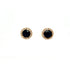 Boucles d’oreilles en saphirs ronds et halo de diamants sur or jaune 14 carats – KGT 32473 - Zyrola