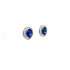 Sapphire and Diamond Earrings in 18K White Gold - KGT 33088 - Zyrola