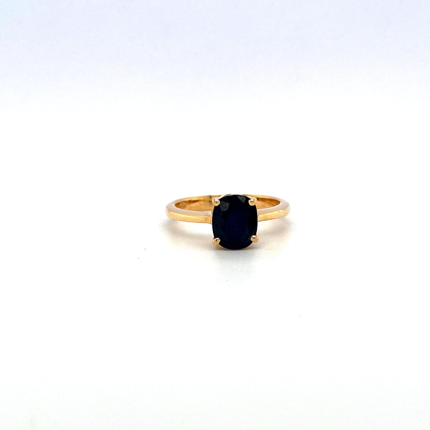 Sapphire and Diamond Ring in 14K Yellow Gold - KGR 15674 - Zyrola