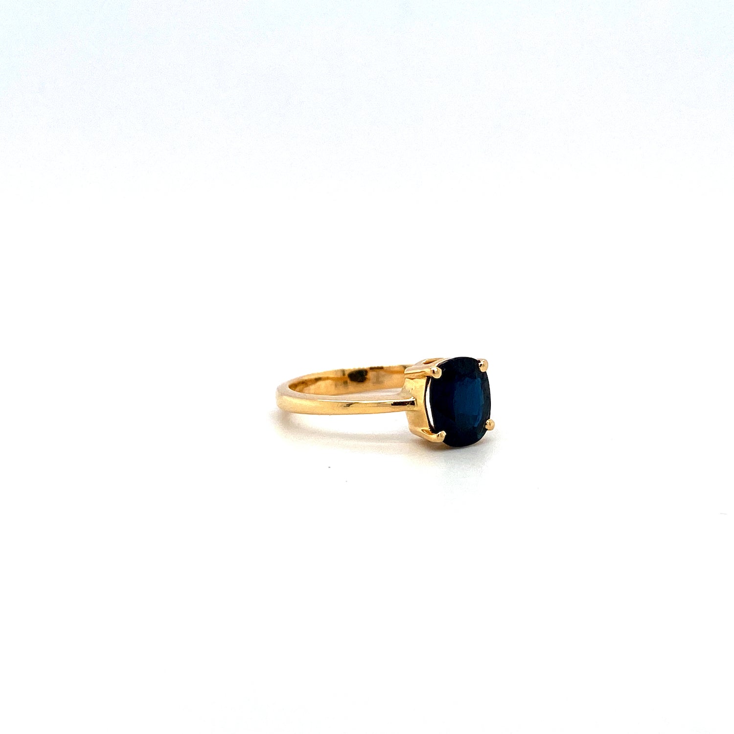 Sapphire and Diamond Ring in 14K Yellow Gold - KGR 15674 - Zyrola