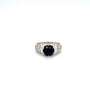 Sapphire and Diamond Ring in 18K White Gold - KGR 16570 - Zyrola
