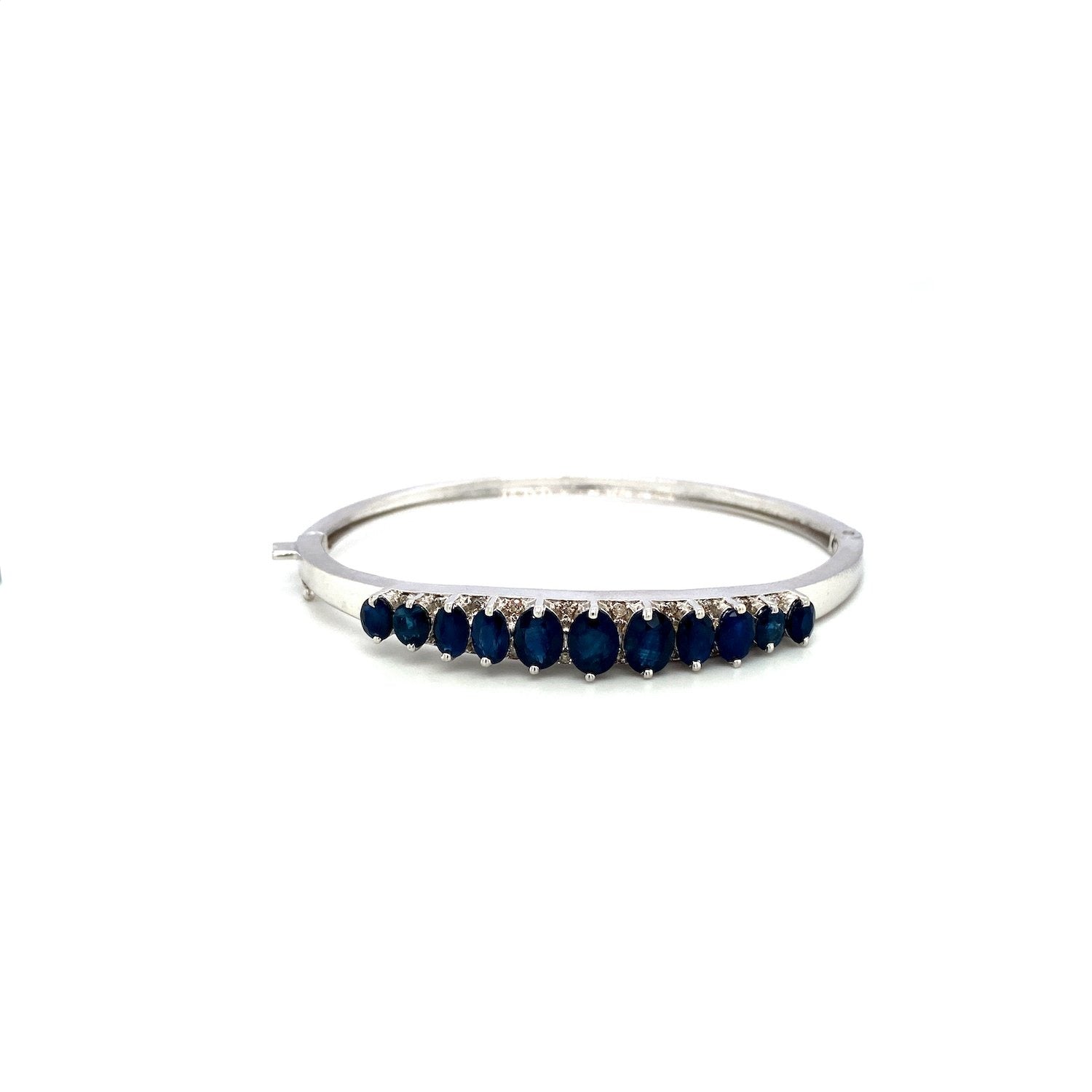 Sapphire Bangle in .925 Sterling Silver - KSD 46369 - Zyrola