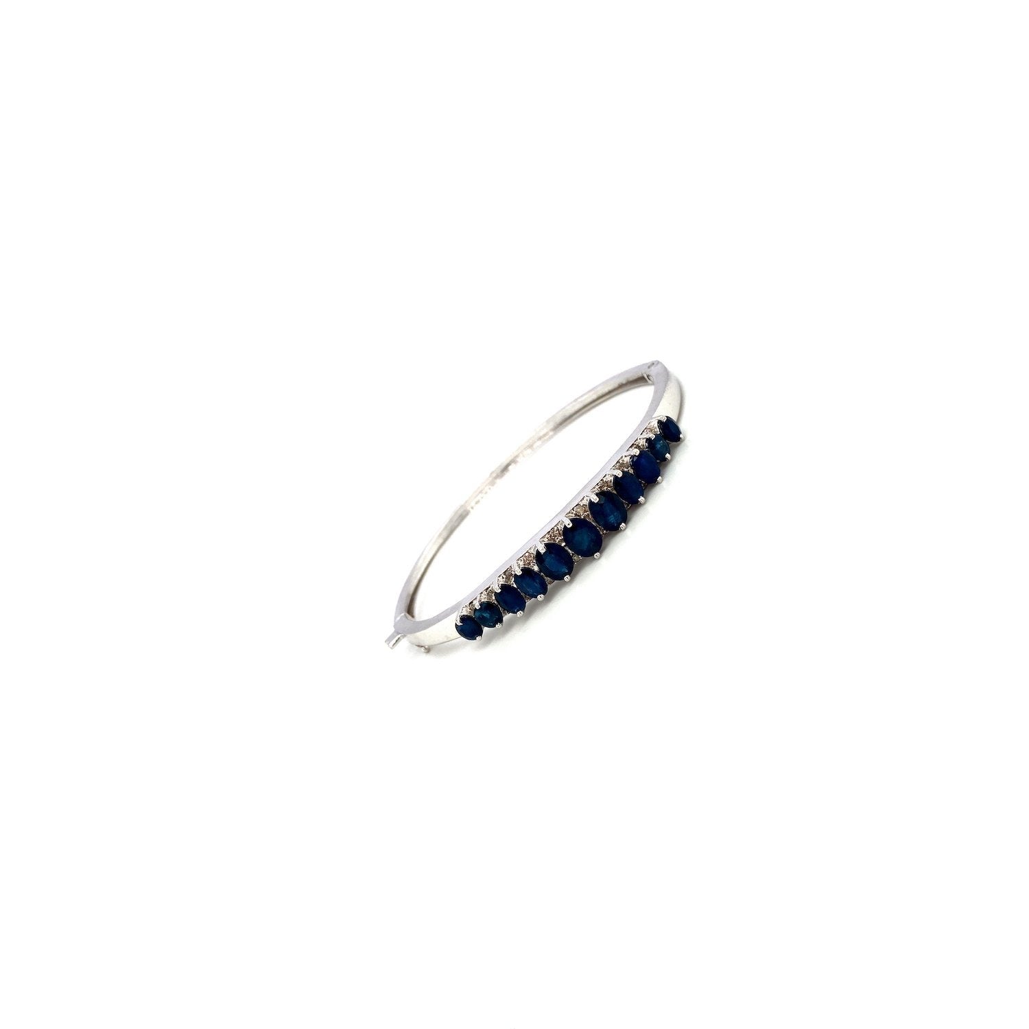 Sapphire Bangle in .925 Sterling Silver - KSD 46369 - Zyrola
