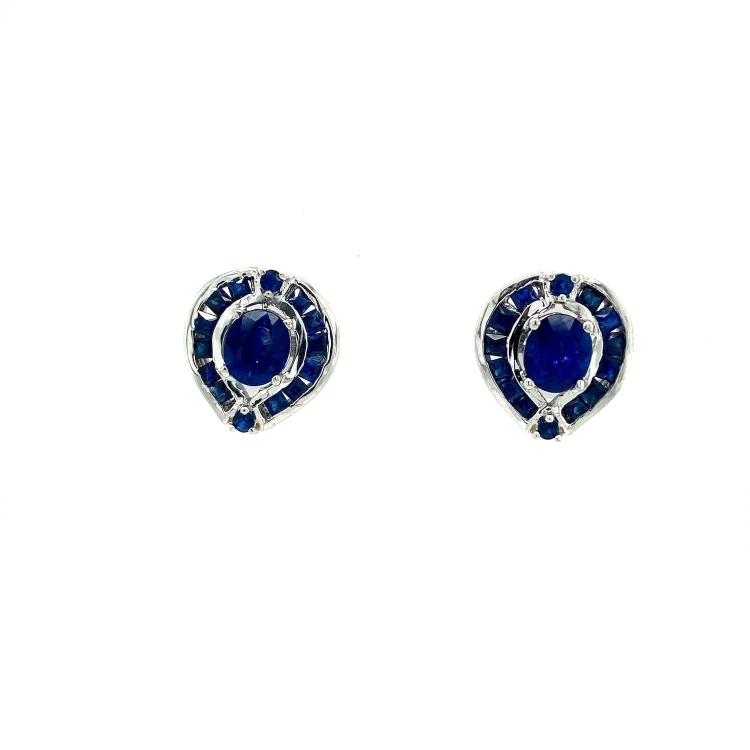 Sapphire Earring in .925 Sterling Silver - KST 59092 - Zyrola