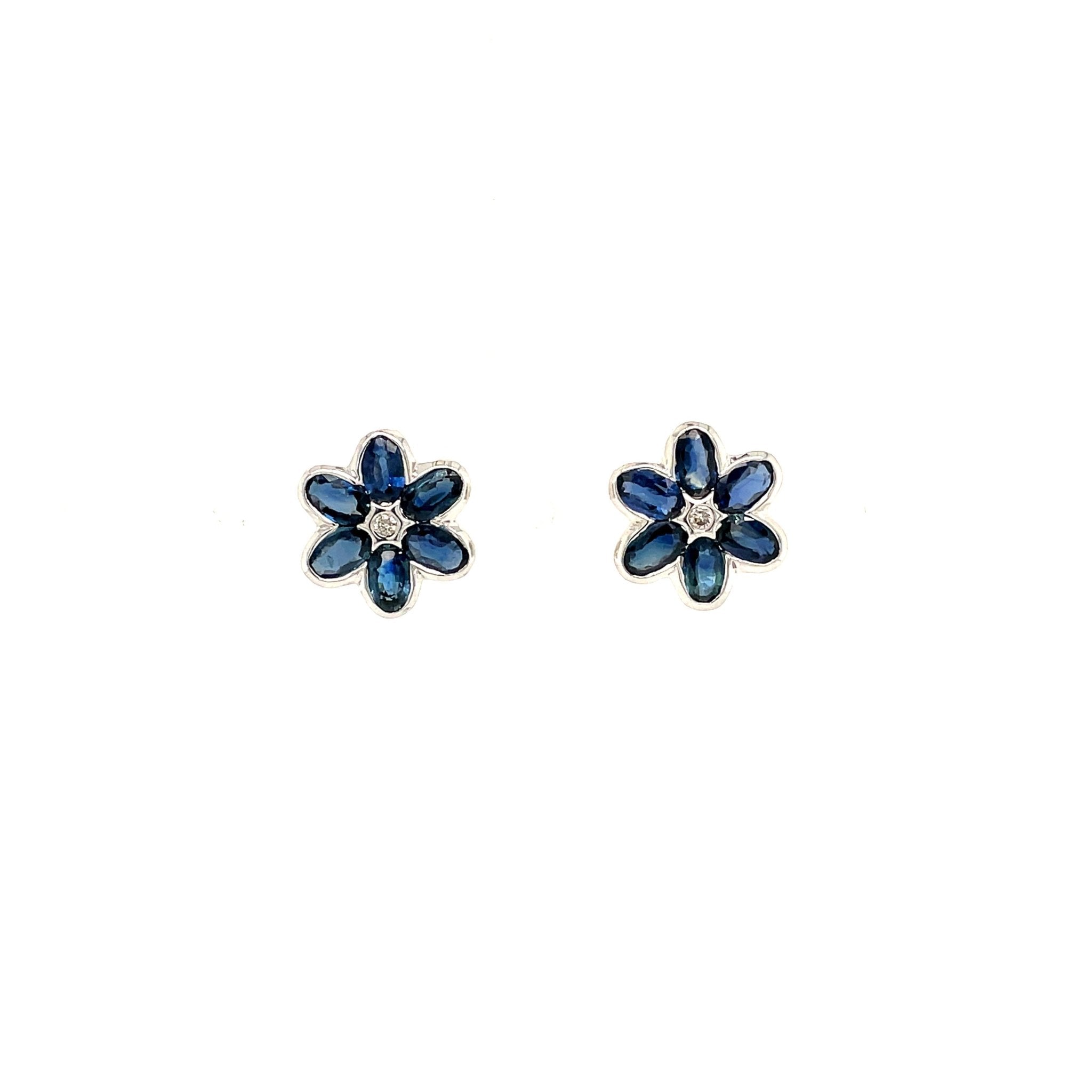Sapphire Earring in .925 Sterling Silver - KST 59513 - Zyrola