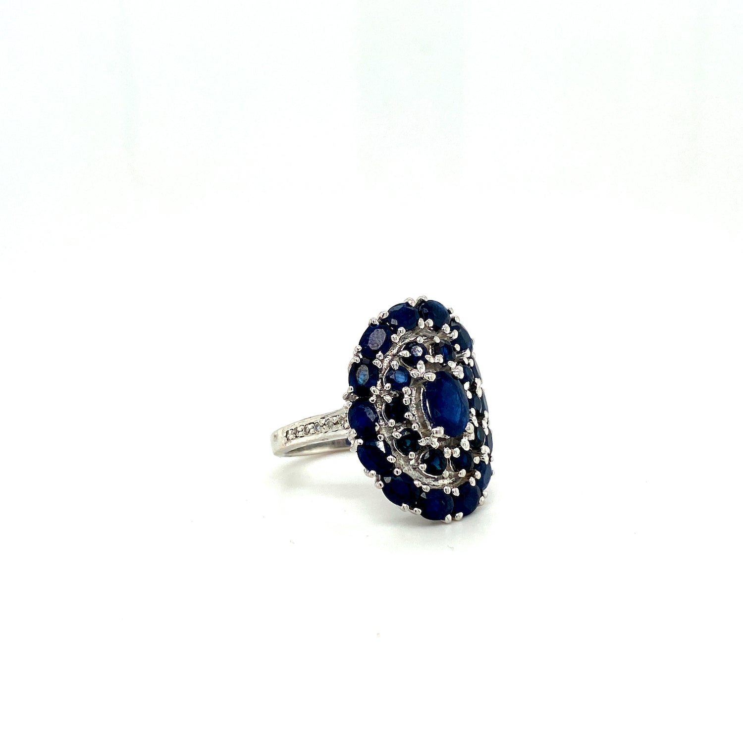 Sapphire Jewellery Set in .925 Sterling Silver - KSS 6514 - Zyrola