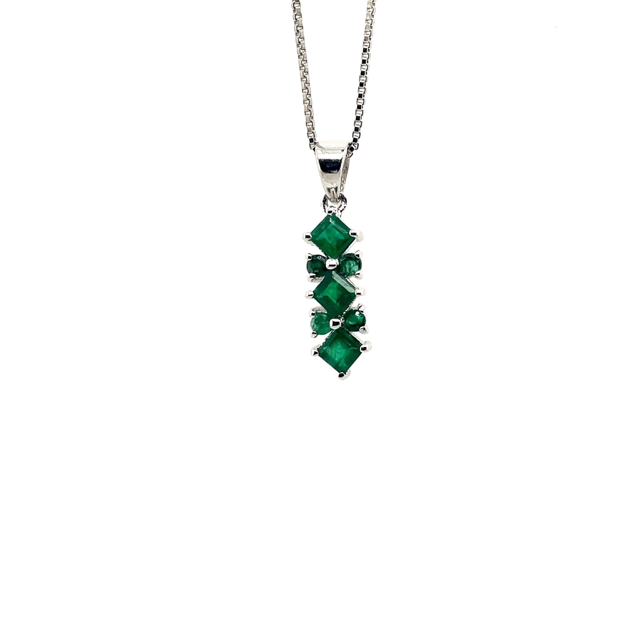 Sapphire Pendant in .925 Sterling Silver - KSP 39413 - Zyrola