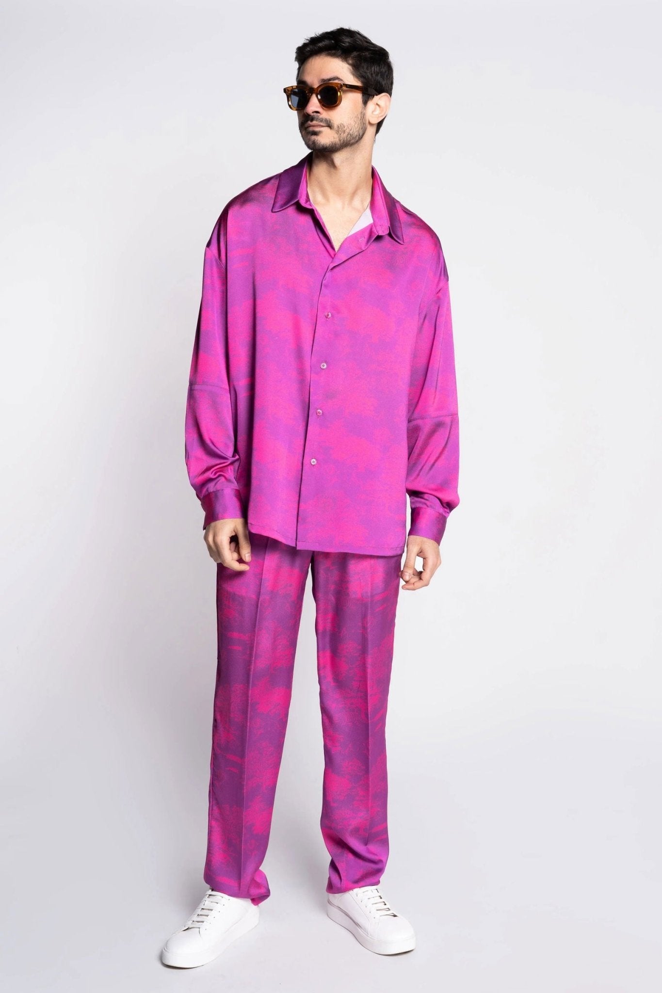 Silk Shirt with Savanna Print - Made in France - Zyrola