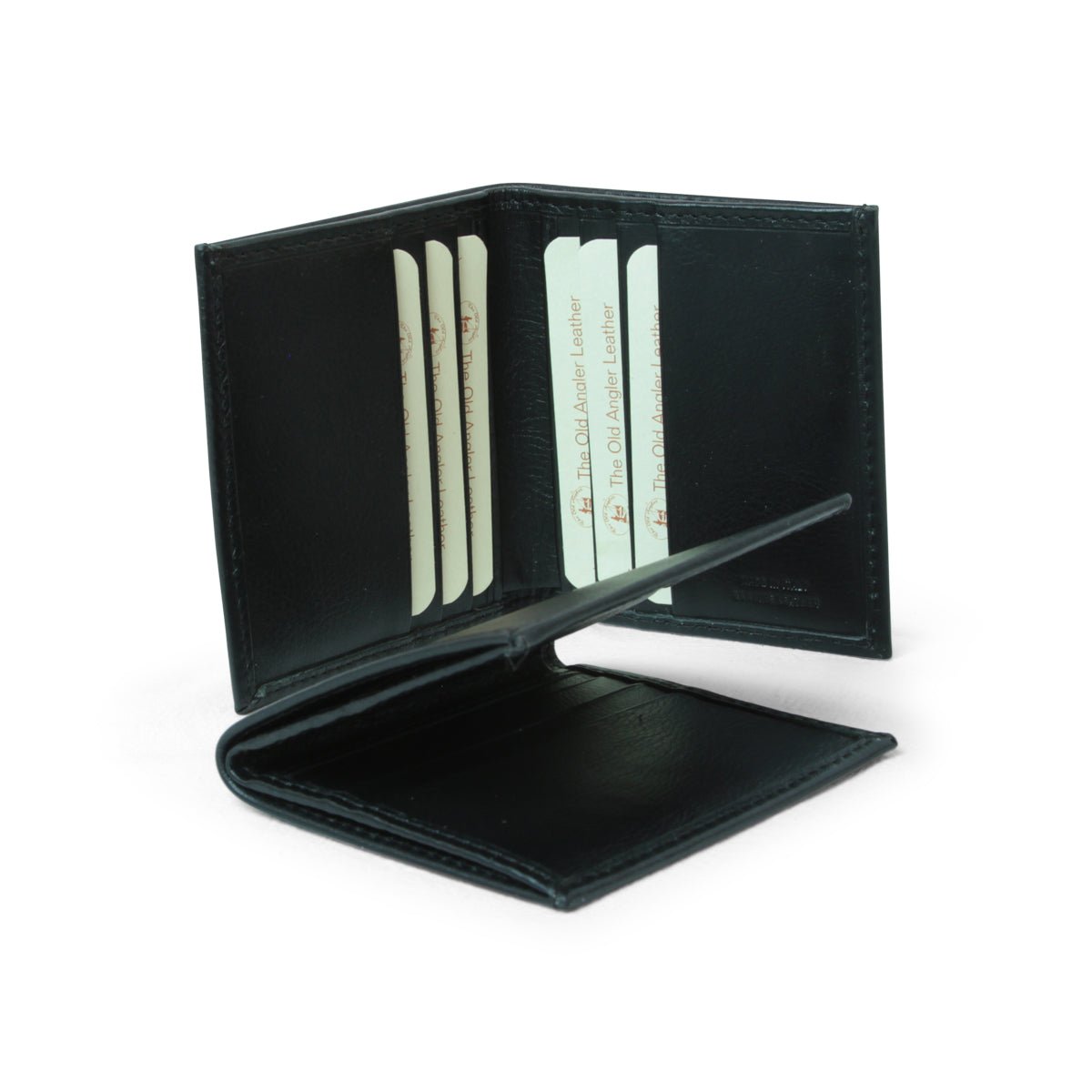 Small leather wallet - black with RFID - Zyrola