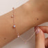 Smoked topaz heart star bracelet - Zyrola