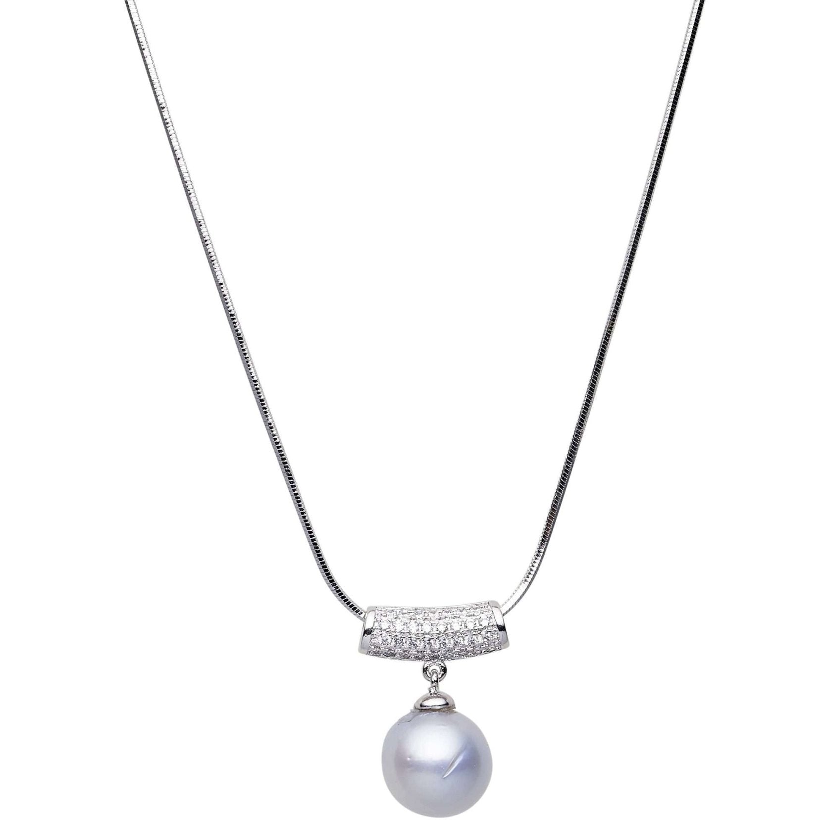 South Sea White Pearls Caulfield Pendant 11 - 12 mm AA+ - Zyrola