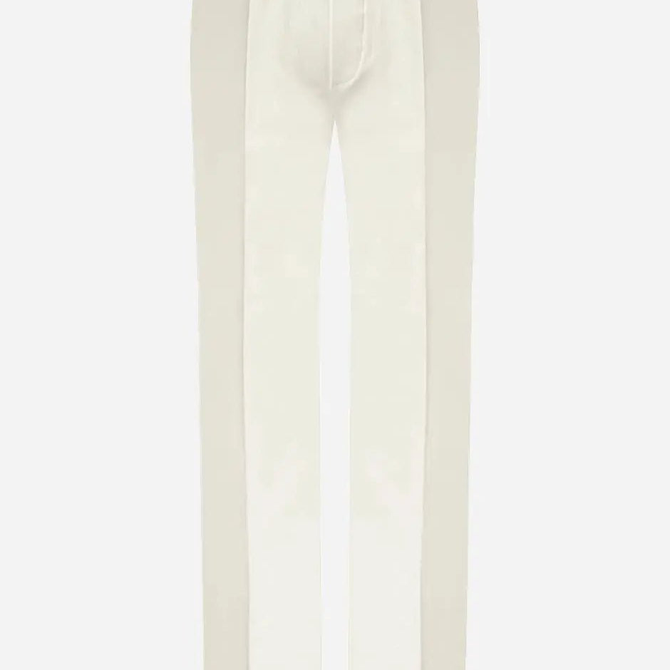 Straight Cut Pants - 100% Thick Cotton, Made in France - Zyrola