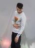 Sweatshirt Jiba - Chiné/Orange - Zyrola