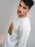 Sweatshirt Jiba - Chiné/Orange - Zyrola