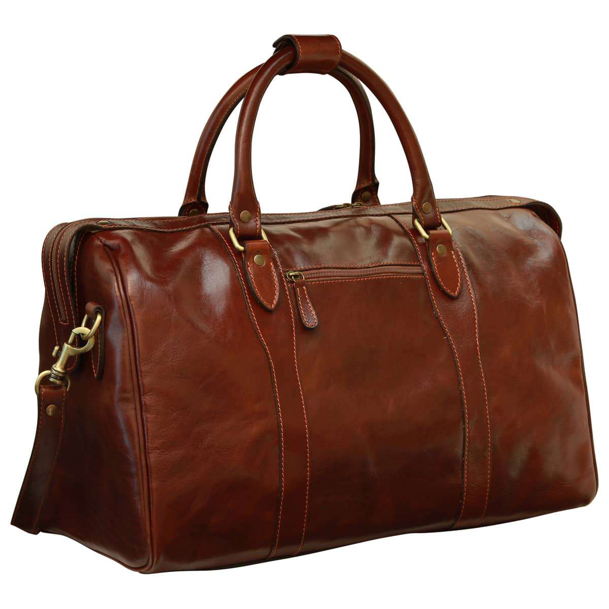 Travel Bag with shoulder strap - Brown - Zyrola
