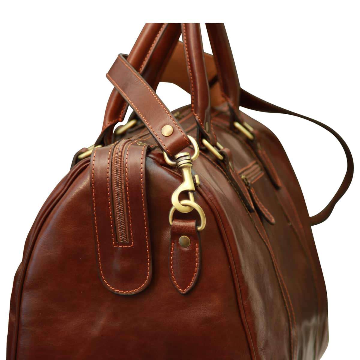 Travel Bag with shoulder strap - Brown - Zyrola
